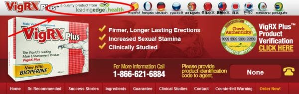 Leading Edge Health - the manufacturer