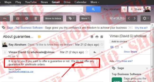 Jawaban David Gunter, VimaxGroup Canada